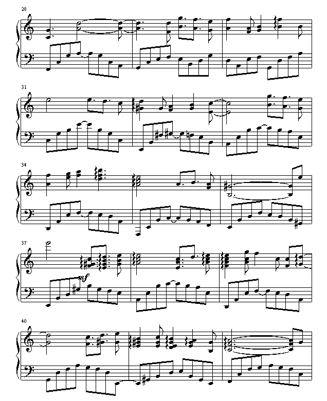 守候-游戏《新绝代双骄3》主题曲钢琴曲谱（图3）