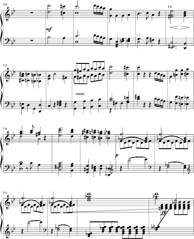 莫扎特第四十号交响曲（第一乐章）钢琴曲谱（图13）