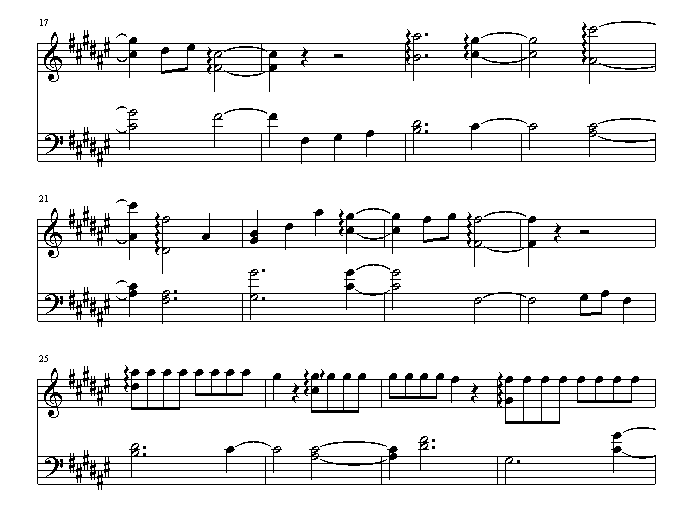 超级玛莉-熟睡篇钢琴曲谱（图2）