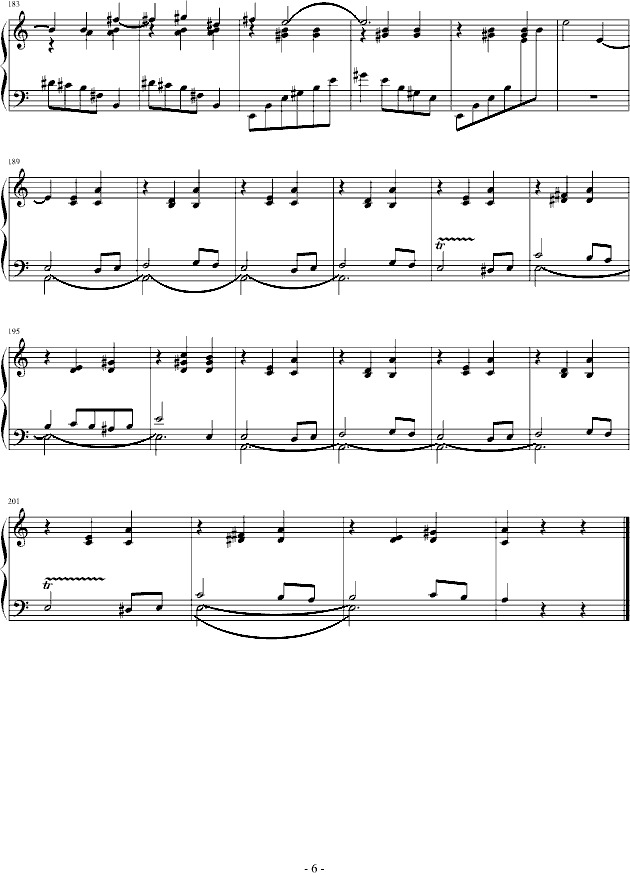 华丽圆舞曲第２首钢琴曲谱（图6）
