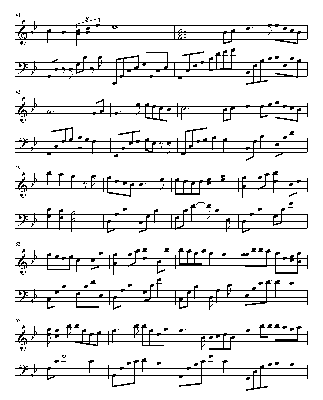 风筝与风钢琴曲谱（图3）