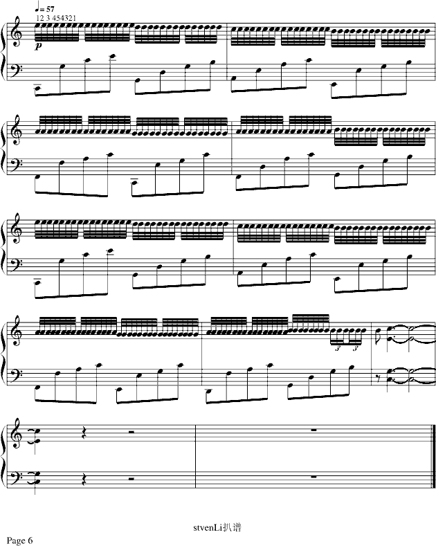 卡农-演奏版-Geogre winston钢琴曲谱（图6）