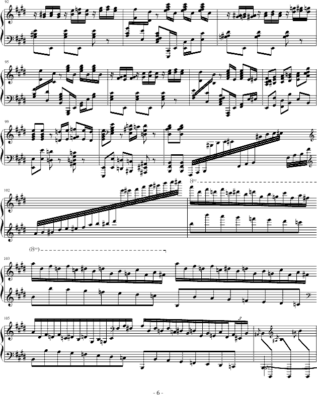 霍洛维兹卡门幻想曲（1927，1968）钢琴曲谱（图6）