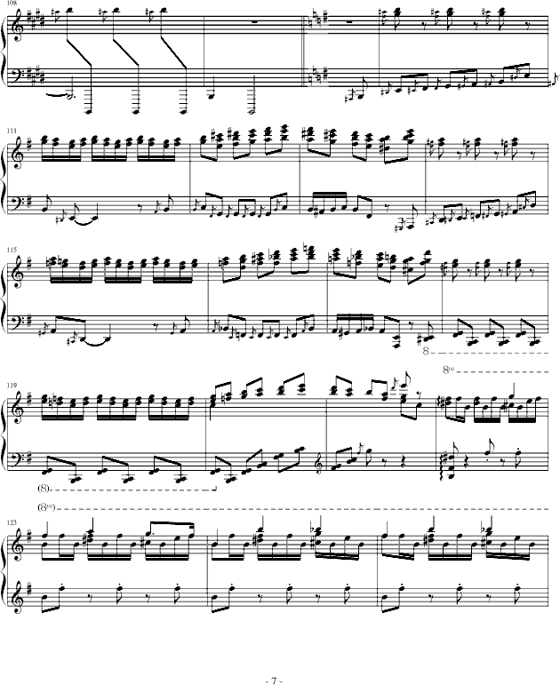 霍洛维兹卡门幻想曲（1927，1968）钢琴曲谱（图7）