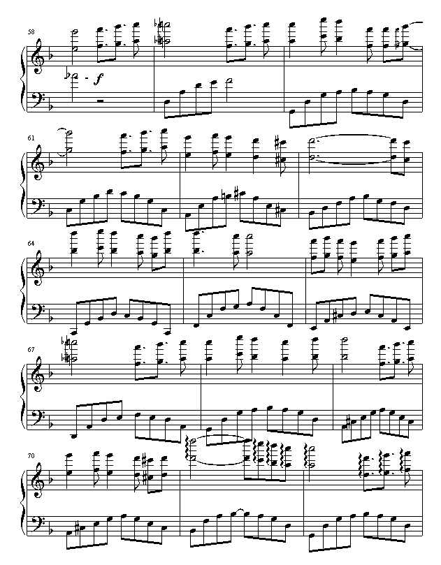 守候-游戏《新绝代双骄3》主题曲钢琴曲谱（图5）
