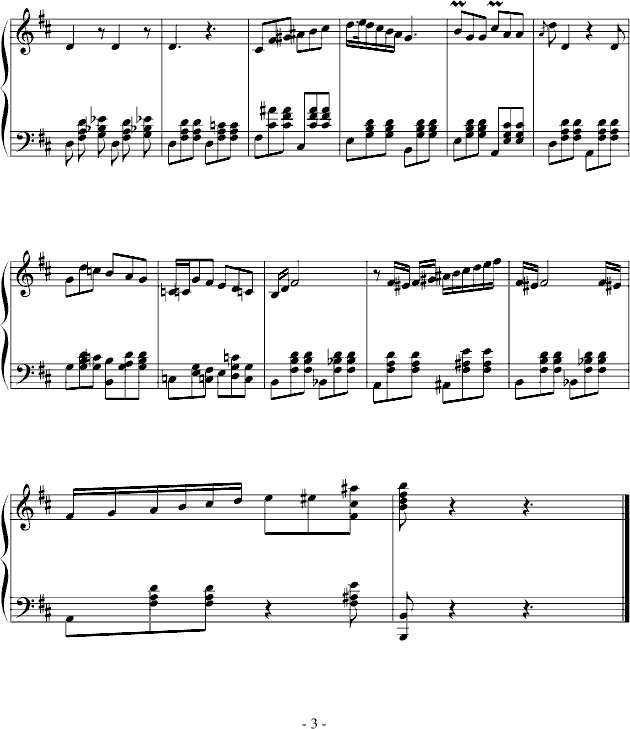 卡门-塞桂第拉舞曲钢琴曲谱（图3）