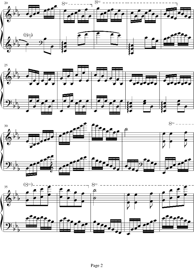 清风-幽雅的练习曲钢琴曲谱（图2）