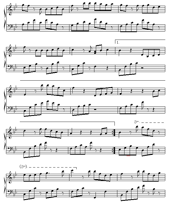 风筝与风钢琴曲谱（图3）
