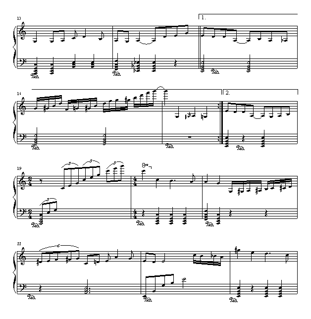 不了情钢琴曲谱（图2）