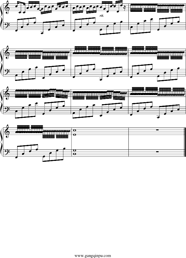 卡农-完美简单版钢琴曲谱（图6）