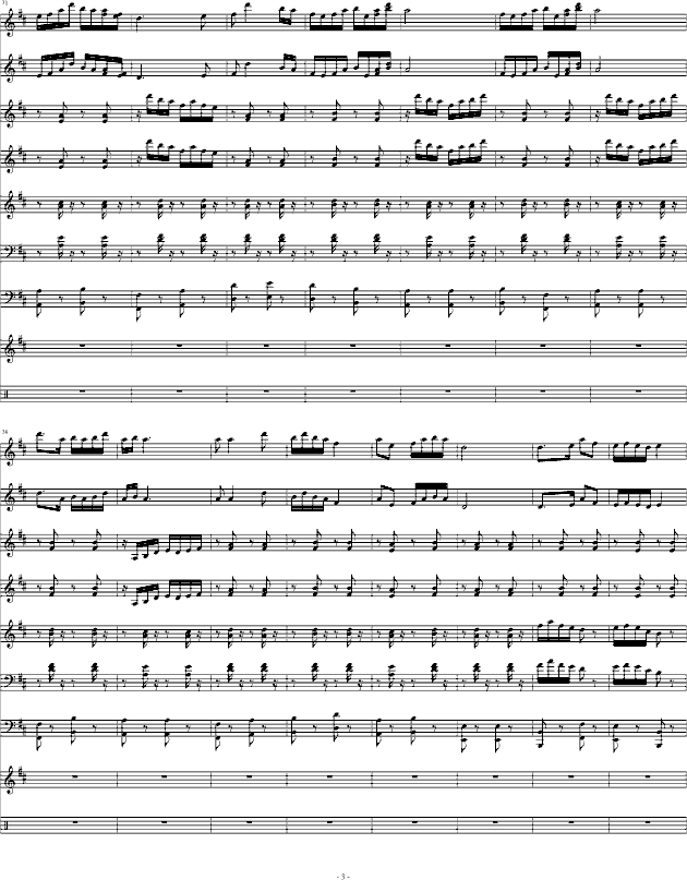 紫竹调（民乐合奏）钢琴曲谱（图3）