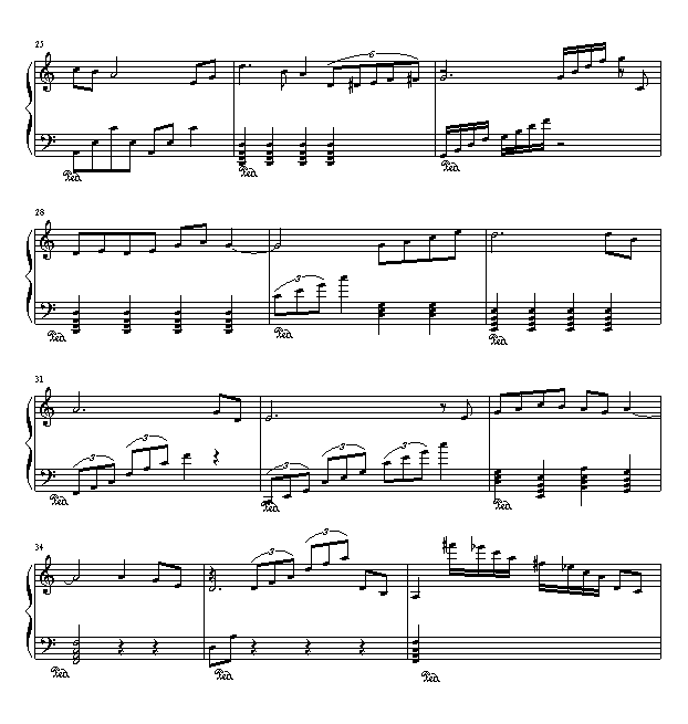 不了情钢琴曲谱（图3）