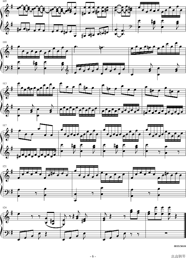 e小调奏鸣曲第一乐章钢琴曲谱（图6）