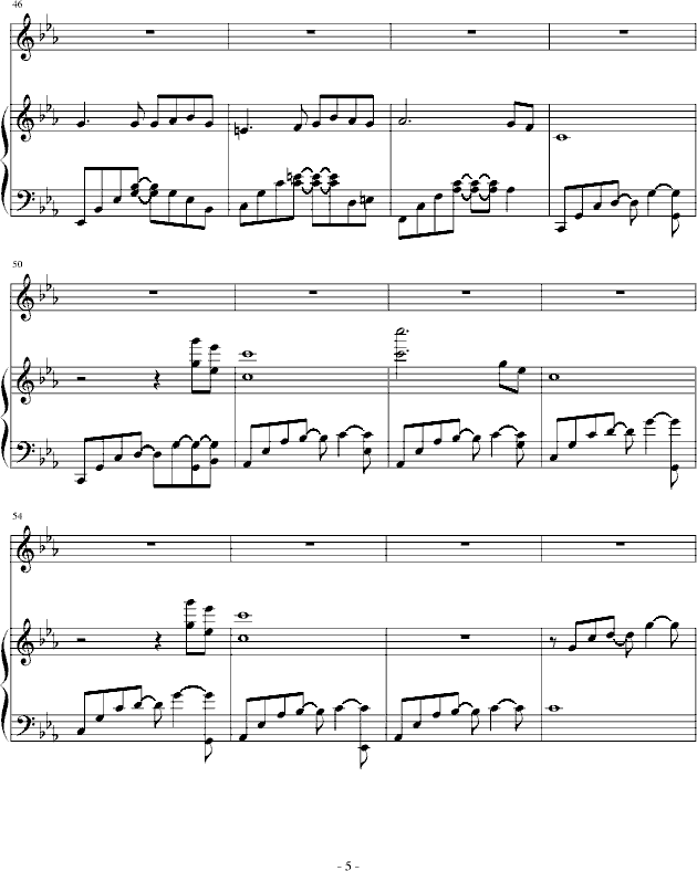 Little Mermaid钢琴曲谱（图5）