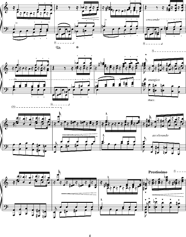超凡练习曲无题第二首钢琴曲谱（图4）