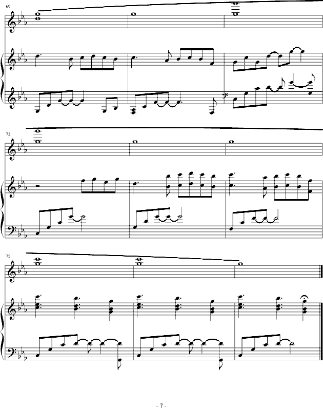 Little Mermaid钢琴曲谱（图7）