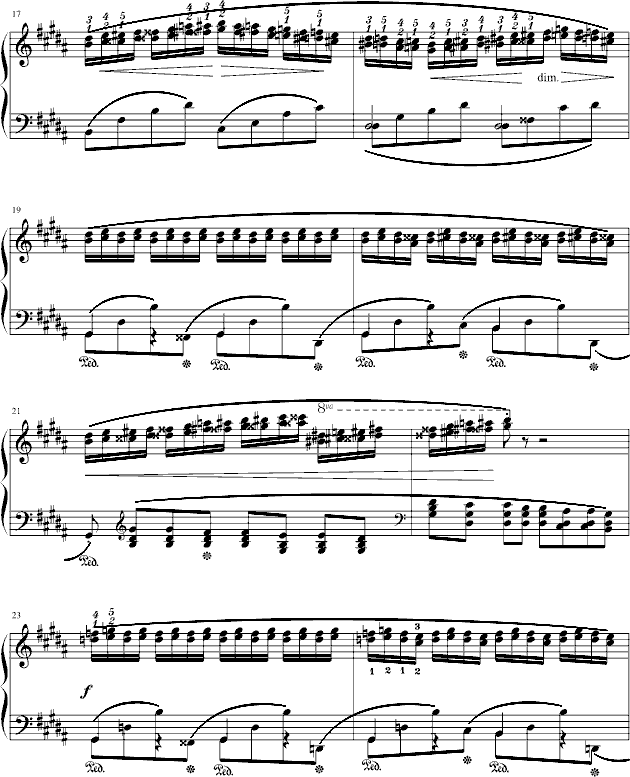 肖邦三度练习曲(op.25 no.6)钢琴曲谱（图3）