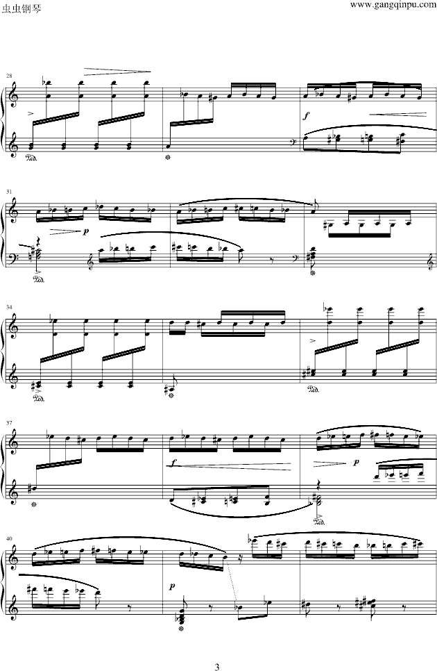 大黄蜂飞行-fantasy.j版钢琴曲谱（图3）