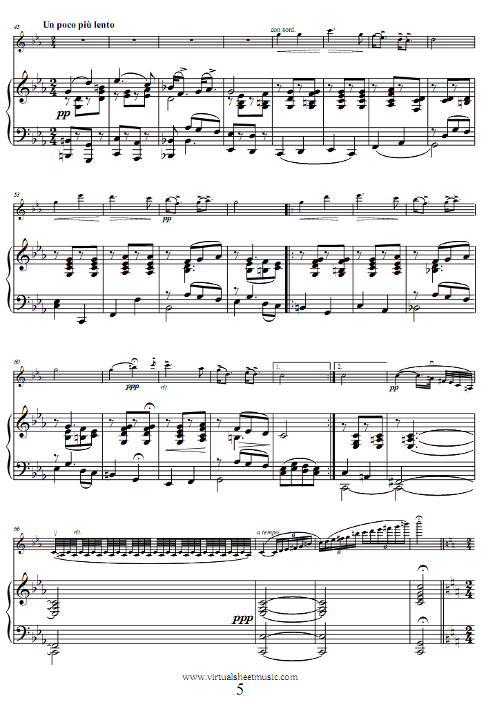 流浪者之歌钢琴曲谱（图5）