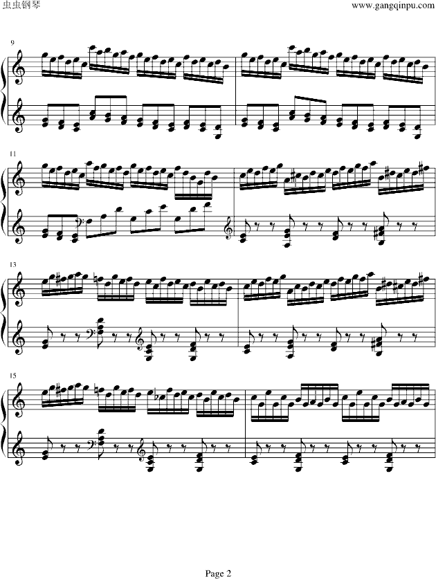 车尔尼299-No.2钢琴曲谱（图2）
