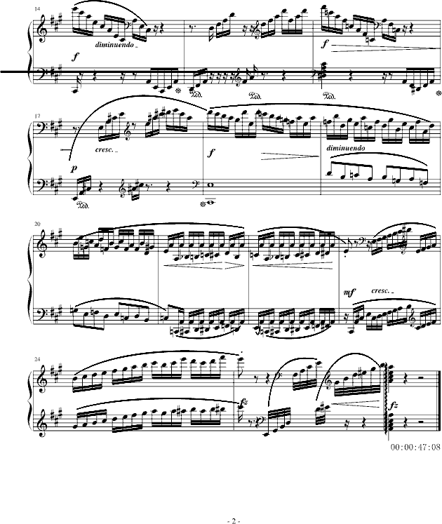 7級練習麯（之一)钢琴曲谱（图2）