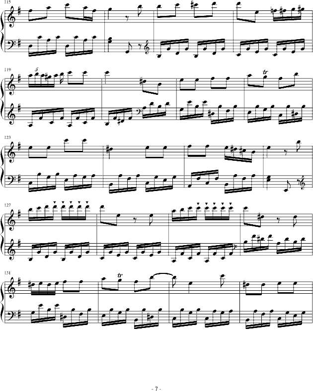 海顿钢琴奏鸣曲34-（终乐章）钢琴曲谱（图7）