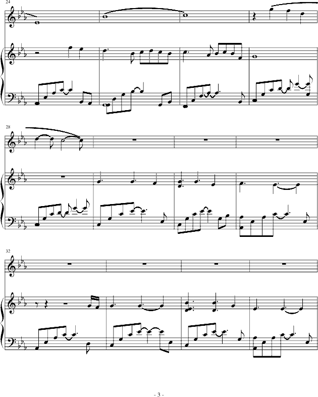 Little Mermaid钢琴曲谱（图3）