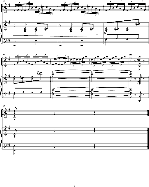 舒伯特的小提琴曲《蜜蜂》钢琴曲谱（图7）