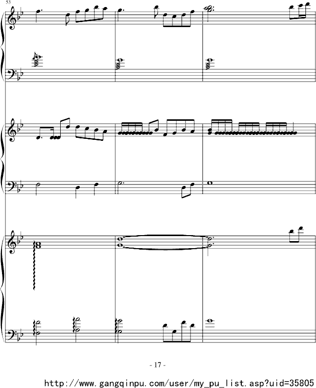 望江南钢琴曲谱（图17）