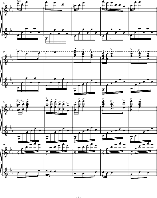 桑塔露其亚钢琴曲谱（图2）