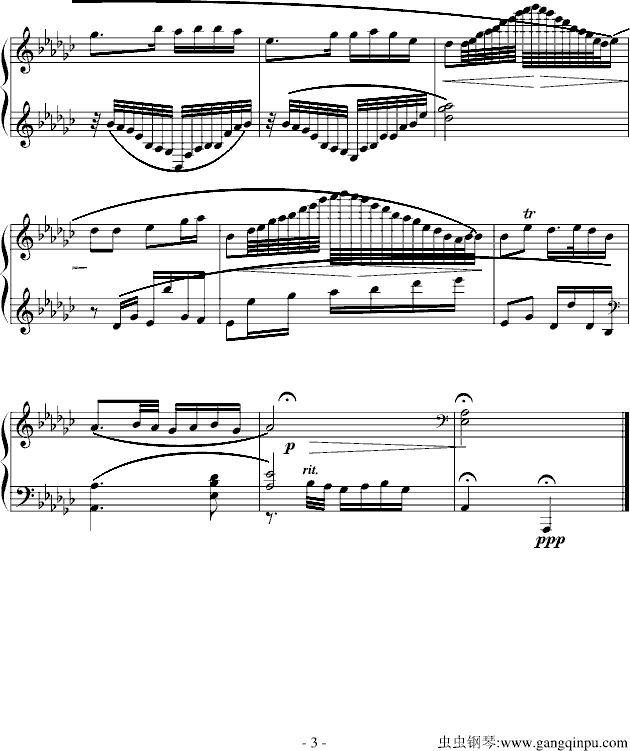 春江花月夜-随风版钢琴曲谱（图3）