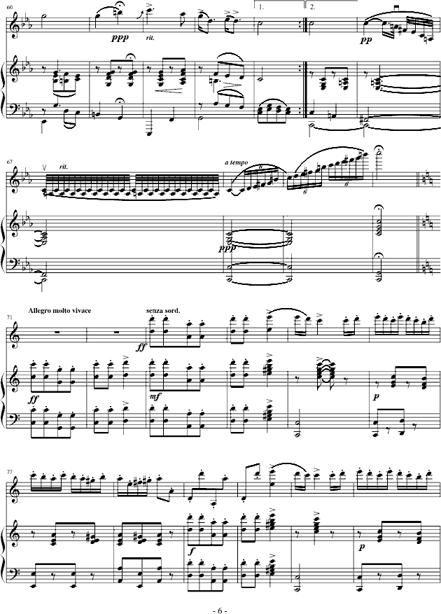 吉普赛之歌钢琴曲谱（图6）