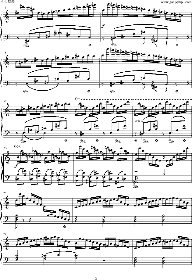 练习曲Op.72 No.5钢琴曲谱（图2）