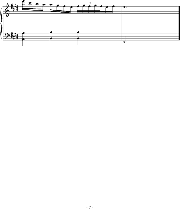 E大调奏鸣曲钢琴曲谱（图7）