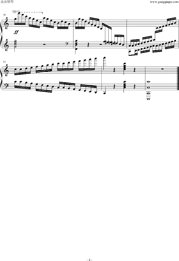 练习曲Op.72 No.5钢琴曲谱（图4）