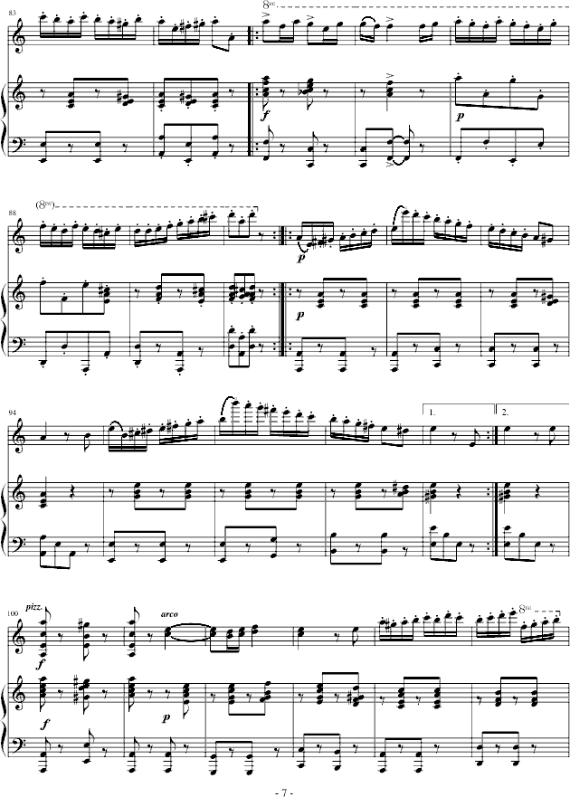 吉普赛之歌钢琴曲谱（图7）