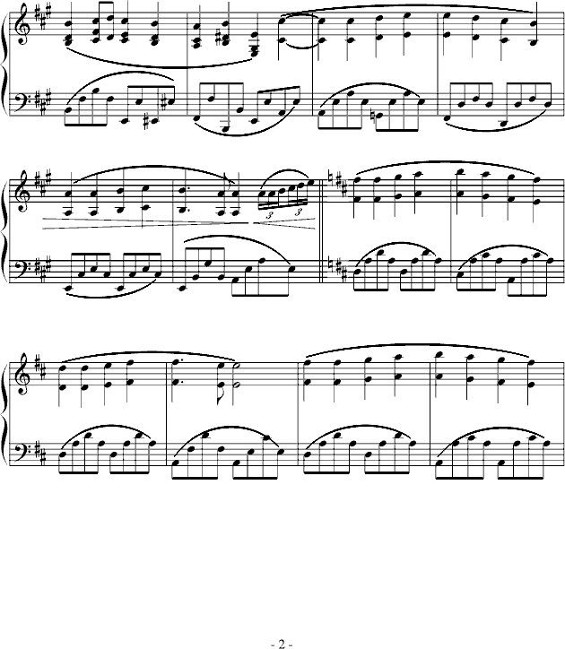 欢乐颂-克莱德曼演奏版本钢琴曲谱（图2）