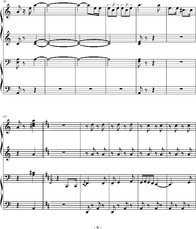 西班牙斗牛舞曲-（四手联弹）钢琴曲谱（图6）