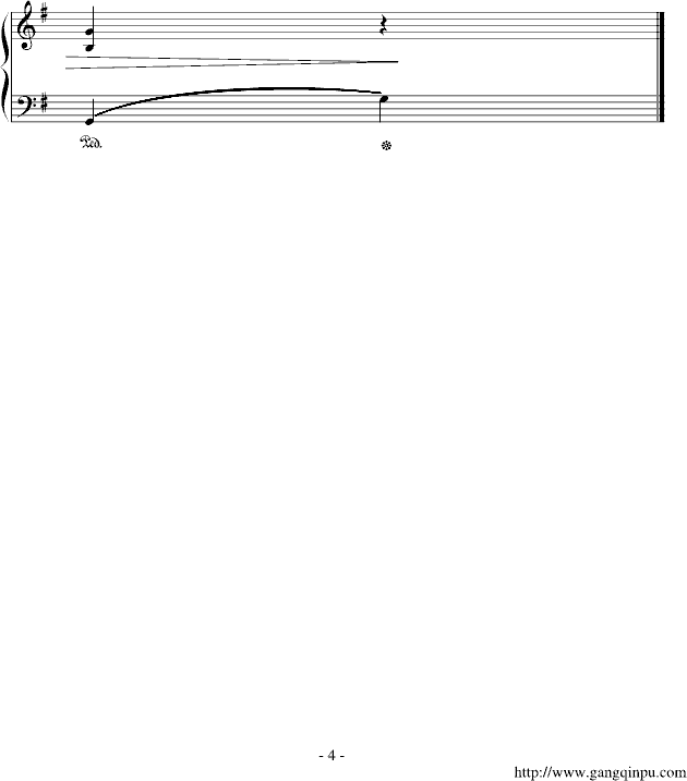 G大调小步舞曲钢琴曲谱（图4）