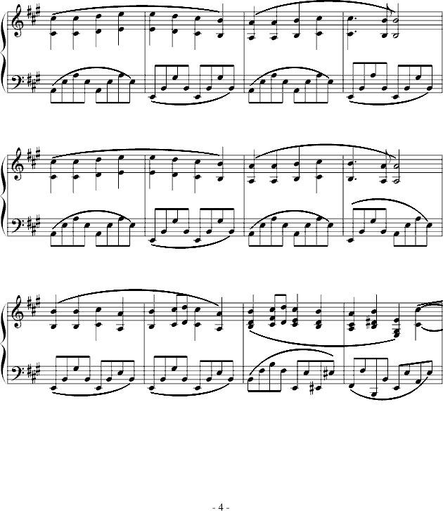 欢乐颂-克莱德曼演奏版本钢琴曲谱（图4）