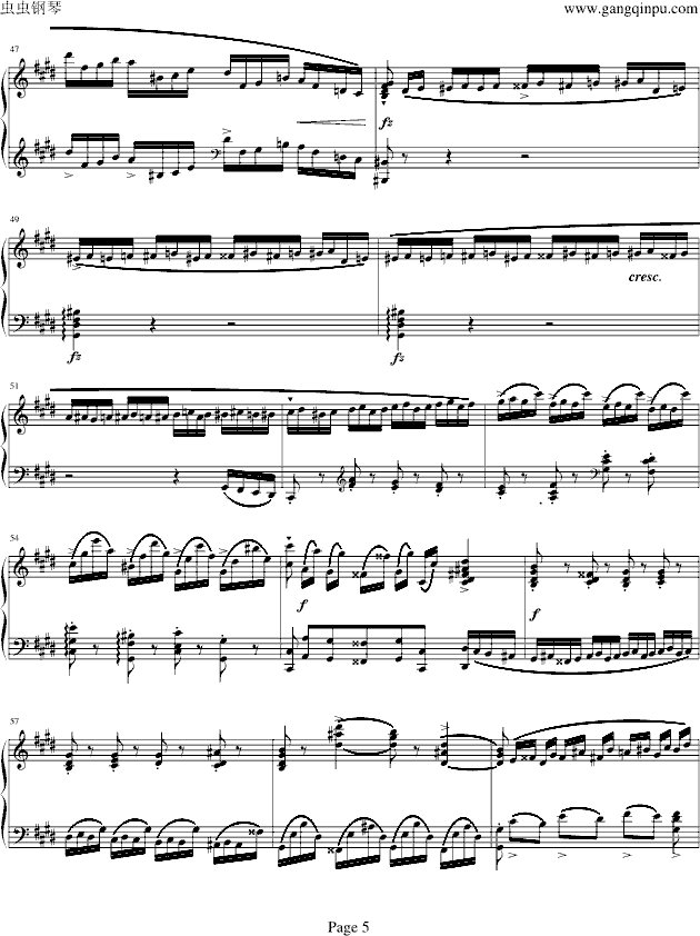 肖邦练习曲op10.4钢琴曲谱（图5）