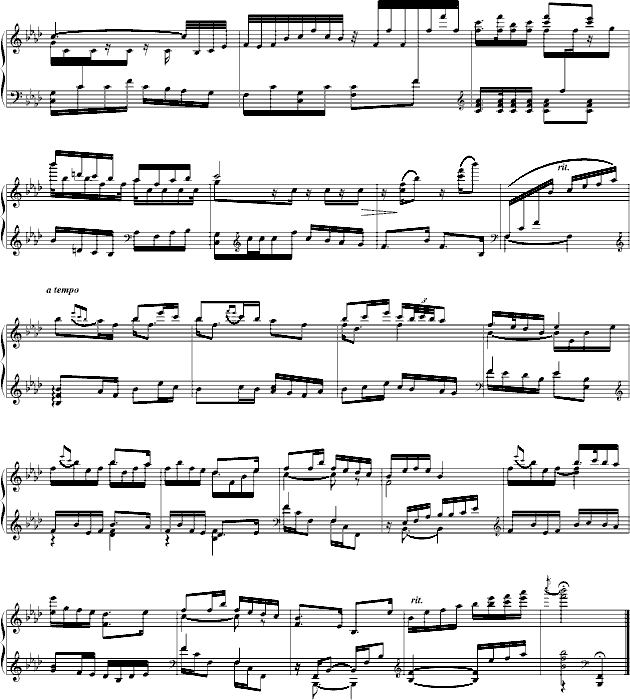 绣金匾钢琴曲谱（图3）