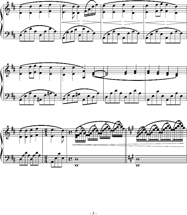 欢乐颂-克莱德曼演奏版本钢琴曲谱（图3）