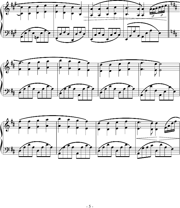 欢乐颂-克莱德曼演奏版本钢琴曲谱（图5）