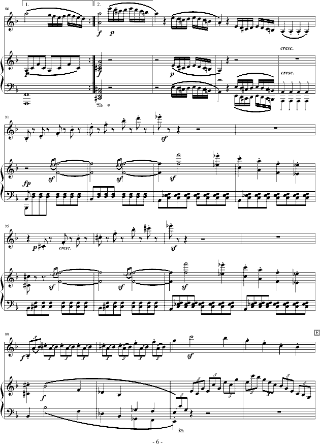 春天奏鸣曲钢琴曲谱（图6）