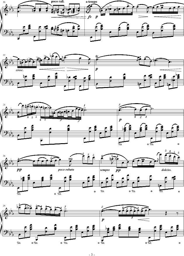 降E大调夜曲-（Op.9-2）钢琴曲谱（图3）