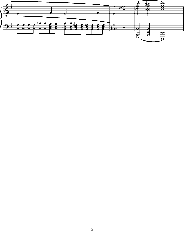 E小调前奏曲钢琴曲谱（图2）