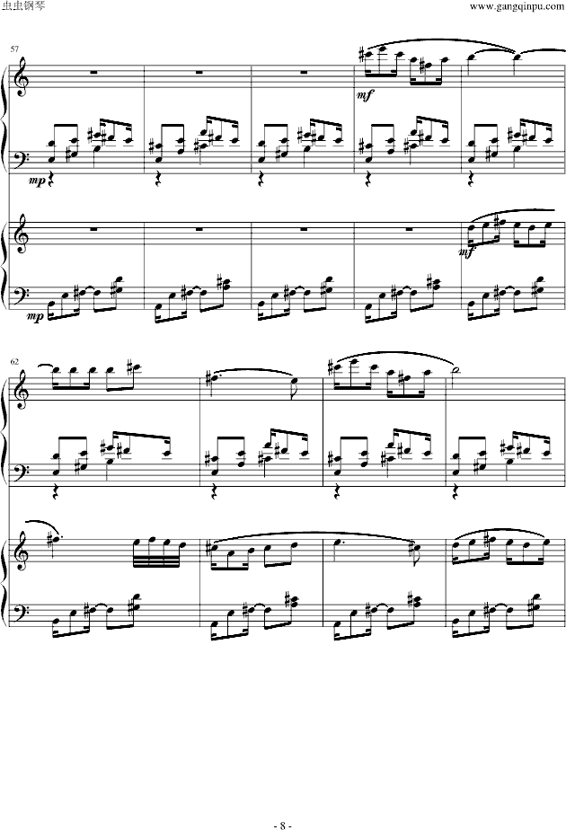 爵士双钢琴奏鸣曲第三乐章钢琴曲谱（图8）