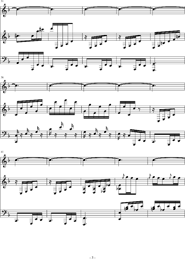 暴风雨-贝多芬钢琴曲谱（图3）
