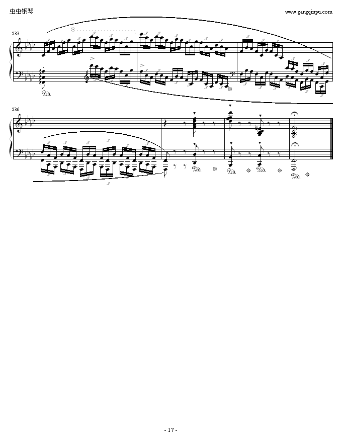 肖邦F小调第4叙事曲钢琴曲谱（图17）